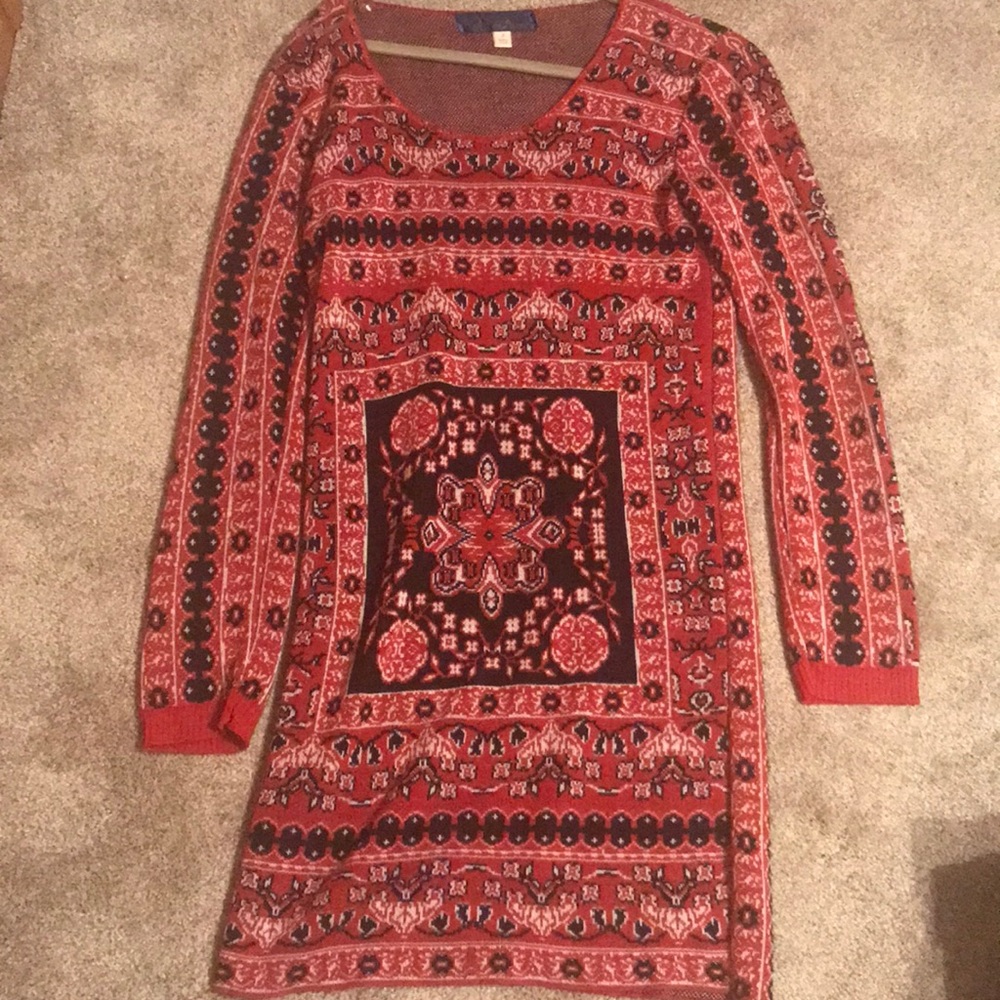 long sleeve sweater dress